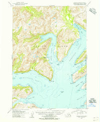 Kodiak A-5 Alaska Historical topographic map, 1:63360 scale, 15 X 15 Minute, Year 1954