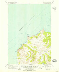 Kodiak D-6 Alaska Historical topographic map, 1:63360 scale, 15 X 15 Minute, Year 1954