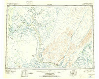 Kwiguk Alaska Historical topographic map, 1:250000 scale, 1 X 3 Degree, Year 1952