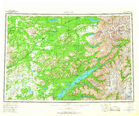 Lake Clark Alaska Historical topographic map, 1:250000 scale, 1 X 3 Degree, Year 1958