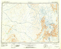 Lime Hills Alaska Historical topographic map, 1:250000 scale, 1 X 3 Degree, Year 1951