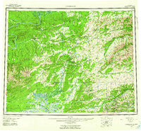 Livengood Alaska Historical topographic map, 1:250000 scale, 1 X 3 Degree, Year 1956