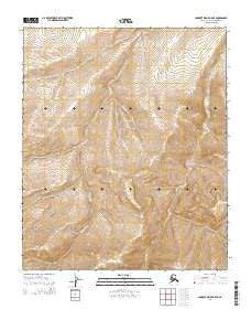 Lookout Ridge B-5 NE Alaska Current topographic map, 1:25000 scale, 7.5 X 7.5 Minute, Year 2014