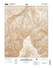Lookout Ridge B-5 NW Alaska Current topographic map, 1:25000 scale, 7.5 X 7.5 Minute, Year 2014