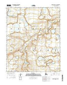Lookout Ridge D-2 NE Alaska Current topographic map, 1:25000 scale, 7.5 X 7.5 Minute, Year 2015