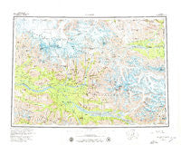 McCarthy Alaska Historical topographic map, 1:250000 scale, 1 X 3 Degree, Year 1960