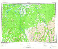 McGrath Alaska Historical topographic map, 1:250000 scale, 1 X 3 Degree, Year 1958