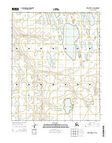 Meade River A-4 NE Alaska Current topographic map, 1:25000 scale, 7.5 X 7.5 Minute, Year 2014