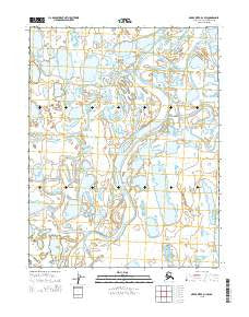 Meade River D-1 SW Alaska Current topographic map, 1:25000 scale, 7.5 X 7.5 Minute, Year 2015