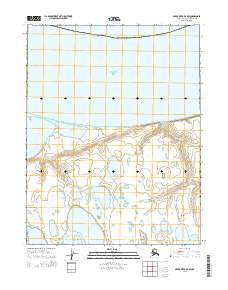 Meade River D-4 SW Alaska Current topographic map, 1:25000 scale, 7.5 X 7.5 Minute, Year 2014
