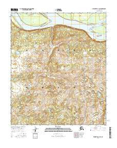 Melozitna A-1 SW Alaska Current topographic map, 1:25000 scale, 7.5 X 7.5 Minute, Year 2016