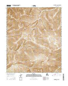 Melozitna B-1 NE Alaska Current topographic map, 1:25000 scale, 7.5 X 7.5 Minute, Year 2016
