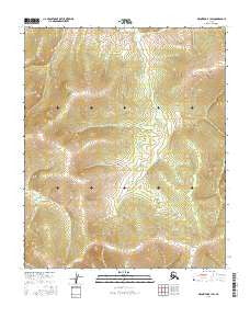 Melozitna B-1 SW Alaska Current topographic map, 1:25000 scale, 7.5 X 7.5 Minute, Year 2016