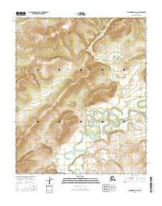Melozitna B-4 NE Alaska Current topographic map, 1:25000 scale, 7.5 X 7.5 Minute, Year 2016