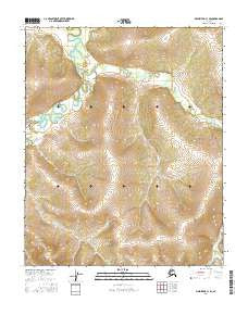 Melozitna C-1 SE Alaska Current topographic map, 1:25000 scale, 7.5 X 7.5 Minute, Year 2016