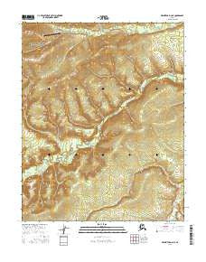 Melozitna D-2 NE Alaska Current topographic map, 1:25000 scale, 7.5 X 7.5 Minute, Year 2016