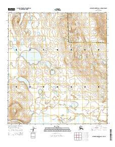 Misheguk Mountain A-2 NE Alaska Current topographic map, 1:25000 scale, 7.5 X 7.5 Minute, Year 2015