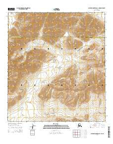 Misheguk Mountain A-3 NE Alaska Current topographic map, 1:25000 scale, 7.5 X 7.5 Minute, Year 2015