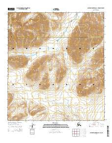 Misheguk Mountain A-4 NE Alaska Current topographic map, 1:25000 scale, 7.5 X 7.5 Minute, Year 2015