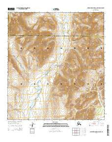 Misheguk Mountain A-5 NW Alaska Current topographic map, 1:25000 scale, 7.5 X 7.5 Minute, Year 2015