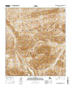 Misheguk Mountain C-3 NE Alaska Current topographic map, 1:25000 scale, 7.5 X 7.5 Minute, Year 2016