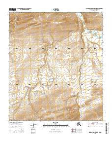 Misheguk Mountain D-4 SW Alaska Current topographic map, 1:25000 scale, 7.5 X 7.5 Minute, Year 2016