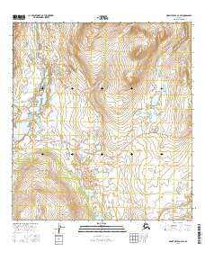 Mount Hayes A-4 SW Alaska Current topographic map, 1:25000 scale, 7.5 X 7.5 Minute, Year 2016