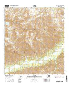 Mount Hayes B-1 NW Alaska Current topographic map, 1:25000 scale, 7.5 X 7.5 Minute, Year 2016