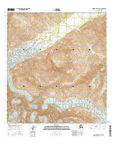 Mount Hayes B-2 SE Alaska Current topographic map, 1:25000 scale, 7.5 X 7.5 Minute, Year 2016