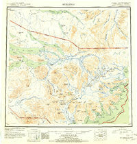 Mt Katmai Alaska Historical topographic map, 1:250000 scale, 1 X 2 Degree, Year 1951