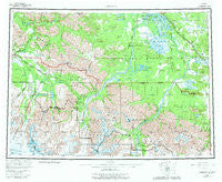 Nabesna Alaska Historical topographic map, 1:250000 scale, 1 X 3 Degree, Year 1960