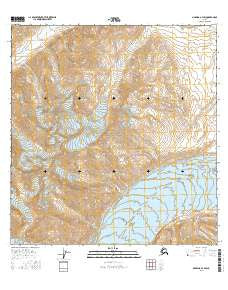 Nabesna A-3 SW Alaska Current topographic map, 1:25000 scale, 7.5 X 7.5 Minute, Year 2016