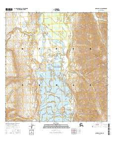 Nabesna A-4 NW Alaska Current topographic map, 1:25000 scale, 7.5 X 7.5 Minute, Year 2016