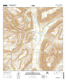 Nabesna A-5 NW Alaska Current topographic map, 1:25000 scale, 7.5 X 7.5 Minute, Year 2016