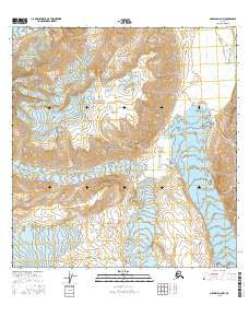 Nabesna A-6 NW Alaska Current topographic map, 1:25000 scale, 7.5 X 7.5 Minute, Year 2016