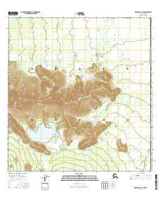 Nabesna B-1 SE Alaska Current topographic map, 1:25000 scale, 7.5 X 7.5 Minute, Year 2016