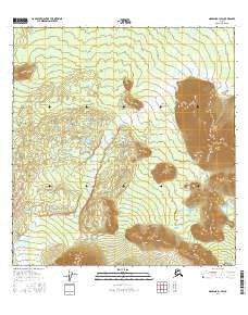 Nabesna B-1 SW Alaska Current topographic map, 1:25000 scale, 7.5 X 7.5 Minute, Year 2016