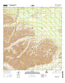Nabesna B-3 NE Alaska Current topographic map, 1:25000 scale, 7.5 X 7.5 Minute, Year 2016