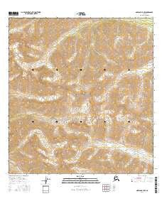Nabesna B-3 NW Alaska Current topographic map, 1:25000 scale, 7.5 X 7.5 Minute, Year 2016
