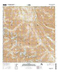 Nabesna B-4 SE Alaska Current topographic map, 1:25000 scale, 7.5 X 7.5 Minute, Year 2016