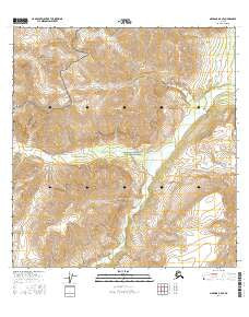 Nabesna B-5 SE Alaska Current topographic map, 1:25000 scale, 7.5 X 7.5 Minute, Year 2016