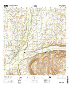 Nabesna B-6 NE Alaska Current topographic map, 1:25000 scale, 7.5 X 7.5 Minute, Year 2016