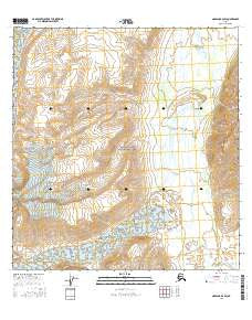 Nabesna B-6 SW Alaska Current topographic map, 1:25000 scale, 7.5 X 7.5 Minute, Year 2016