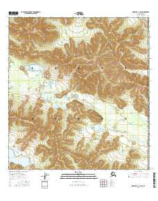 Nabesna C-1 SE Alaska Current topographic map, 1:25000 scale, 7.5 X 7.5 Minute, Year 2016