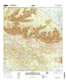Nabesna C-2 NW Alaska Current topographic map, 1:25000 scale, 7.5 X 7.5 Minute, Year 2016