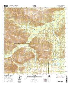 Nabesna C-3 NW Alaska Current topographic map, 1:25000 scale, 7.5 X 7.5 Minute, Year 2016