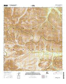 Nabesna C-4 NE Alaska Current topographic map, 1:25000 scale, 7.5 X 7.5 Minute, Year 2016