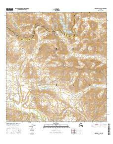 Nabesna C-4 SW Alaska Current topographic map, 1:25000 scale, 7.5 X 7.5 Minute, Year 2016