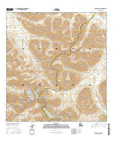 Nabesna C-5 NE Alaska Current topographic map, 1:25000 scale, 7.5 X 7.5 Minute, Year 2016