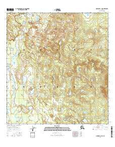 Nabesna D-1 SW Alaska Current topographic map, 1:25000 scale, 7.5 X 7.5 Minute, Year 2016